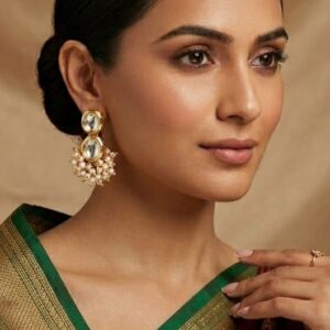💎 Kundan Pearl Drop Earrings for Women | Traditional Party Wear Earrings