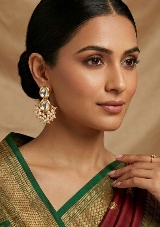 💎 Kundan Pearl Drop Earrings for Women | Traditional Party Wear Earrings
