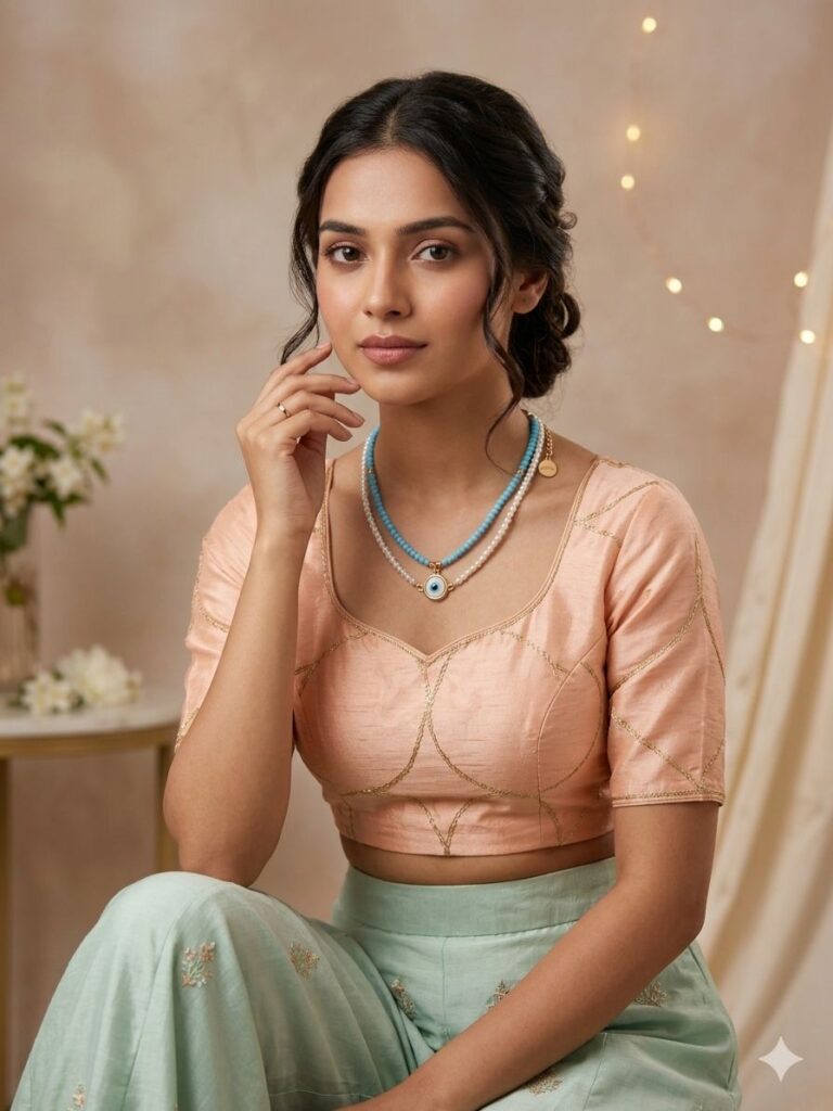 🧿 Evil Eye Beaded Necklace | Trendy Minimal Jewellery for Women