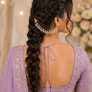 ✨ Pearl Bridal Hair Chain | Elegant Side Hair Accessory for Women