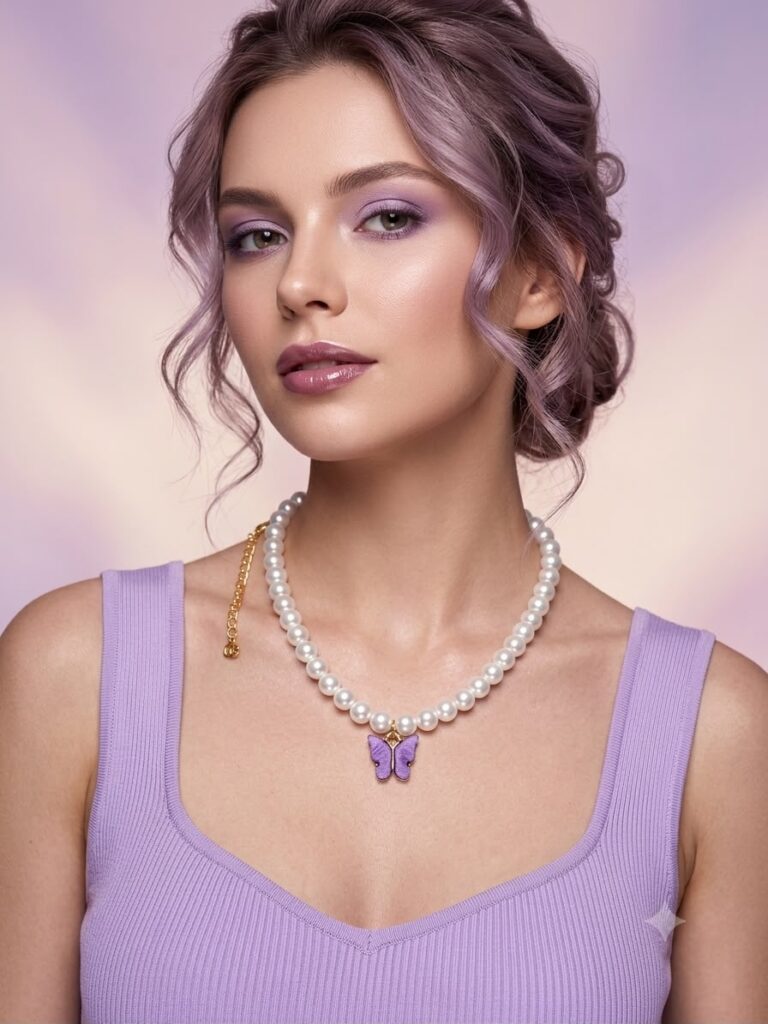 🦋 Butterfly Pearl Pendant Necklace | Elegant Minimal Jewellery for Women