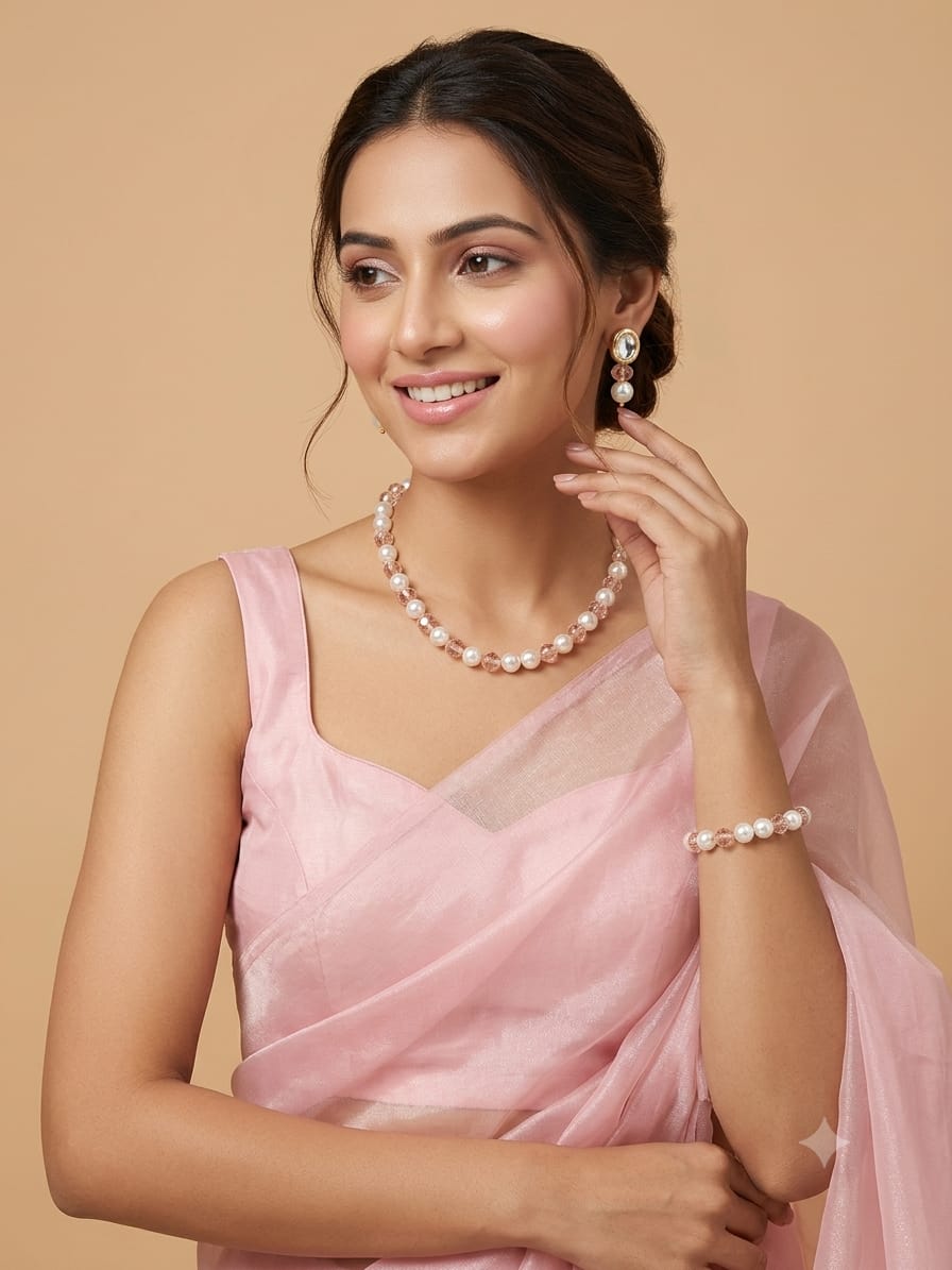 Necklace, Earrings, and Bracelet set