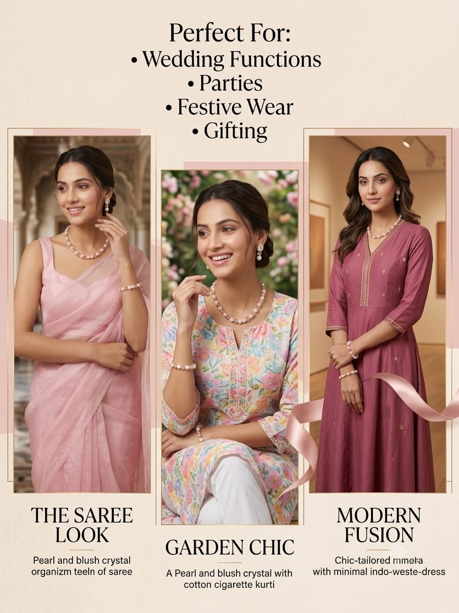Necklace, Earrings, and Bracelet set - Image 2