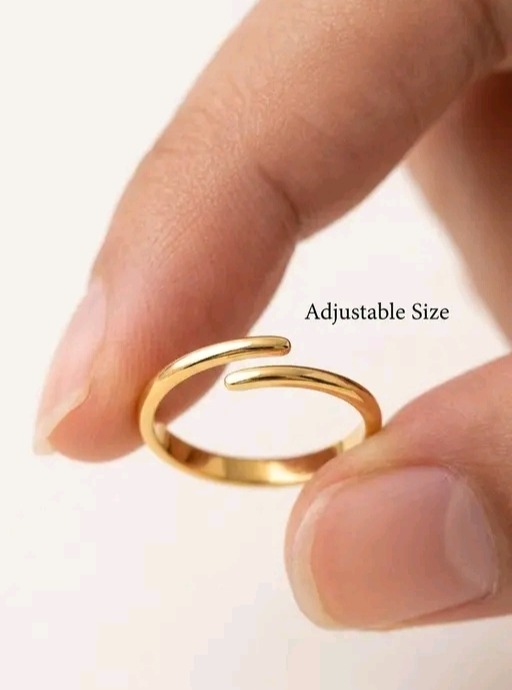 Pearl Flower Adjustable Ring for Women Brass Pearl Ring - Image 4